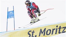 Erik Guay na trati superobího slalomu ve Svatém Moici