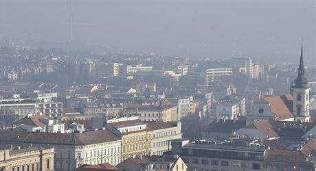 Smog nad Brnem (14. února 2017)