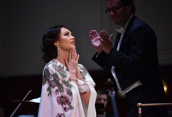 Sopranistka Aida Garifullina na koncert v Obecním dom