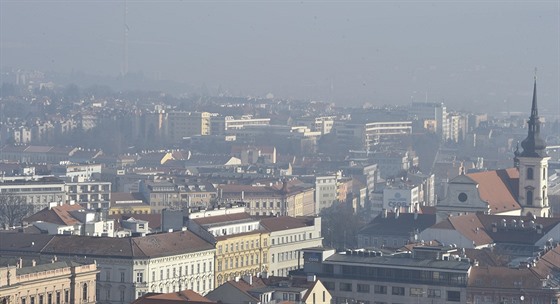 Smog nad Brnem (14. února 2017)