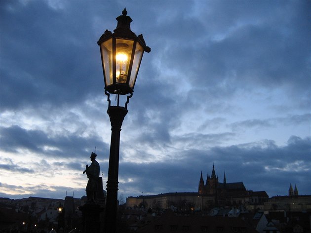 Plynová lampa na Karlov most