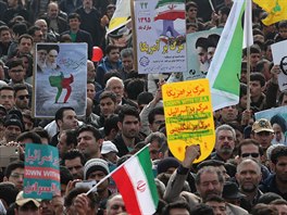 Oslavy 38. výroí islámské revoluce v Teheránu (10. února 2017)