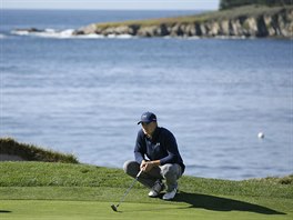 Jordan Spieth na turnaji v Pebble Beach.