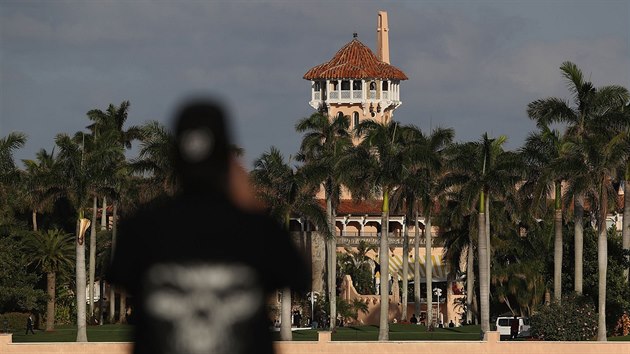 Trumpv soukrom resort Mar-a-Lago nedaleko Palm Beach (11. nora 2017)