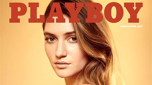 Tituln strana pnskho asopisu Playboy pro bezen a duben 2017