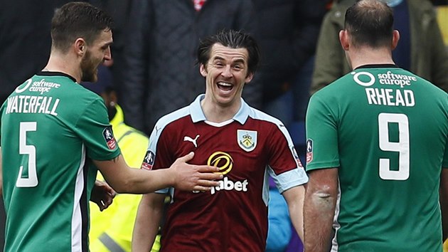 Joey Barton v utkn FA Cupu mezi Burnley a Lincolnem.