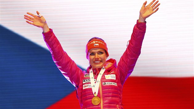 Gabriela Koukalov, mistryn svta v biatlonovm sprintu.