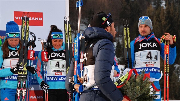 S VMI NA JEDNOM PDIU NEBUDU. Martin Fourcade z Francie odchz z medailovho...