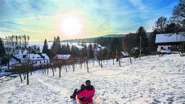 Vesnice Neratov v Orlickch horch skoro zanikla.