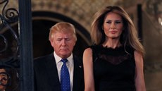 Donald Trump a jeho ena Melania v resortu Mar-a-Lago (11. února 2017)