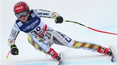 Ester Ledecká v závod alpské kombinace na mistrovství svta ve výcarském...