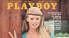 Titulní strana pánského asopisu Playboy ze záí 1970