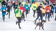 Ledového maratonu na Lipn se zúastnili bci, bkai i cyklisté.