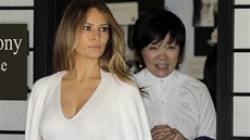 Melania Trumpová a Akie Abeová na Floridě Melania Trumpová a Akie Abeová na Floridě