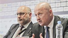 Manažer plzeňských fotbalistů Adolf Šádek hovoří na tiskové konferenci klubu,... Manažer plzeňských fotbalistů Adolf Šádek hovoří na tiskové konferenci klubu,...