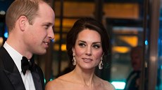 Vévodkyn Kate a princ William na udílení cen BAFTA (Londýn, 12. února 2017)