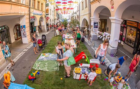 Akce Msto lidem, lidé mstu obsadí centrum eských Budjovic poslední srpnový víkend.