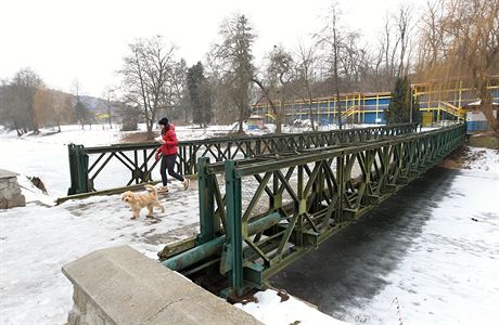 Most typu Bailey Bridge, který se Spojencm tolik osvdil ve druhé svtové...