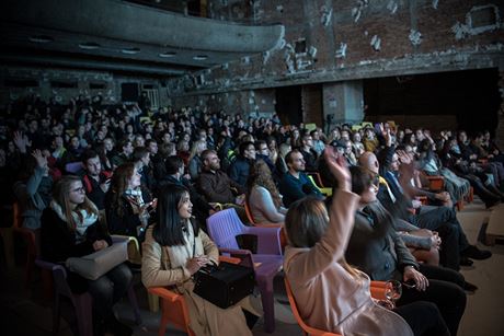 Zábr ze zrenovovaného prostoru Kino 64  U Hradeb.