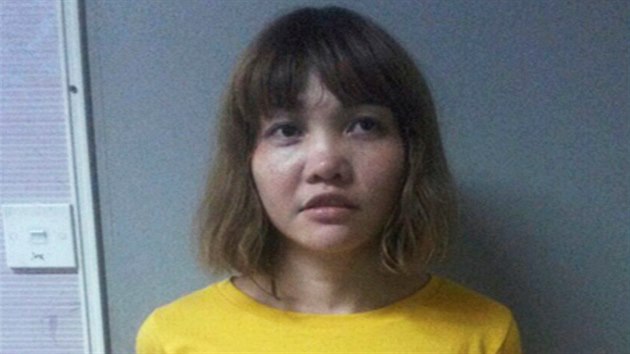 Vietnamka Doan Thi Huong, kterou malajsijt policist zadreli v souvislosti s vradou Kim ong-nama (19. nora 2017).