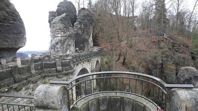 Bastei, skaln vyhldka v Nrodnm parku Sask vcarsko nedaleko Henska.