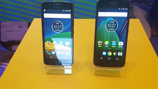 Moto G5 a G5 Plus na veletrhu MWC v Barecelon