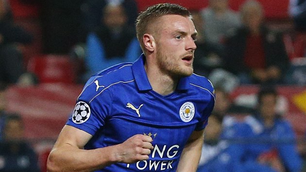 tonk Leicesteru Jamie Vardy slav branku v zpase na hiti Sevilly.