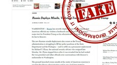 Článek The New York Times o tajném rozmístění ruské rakety středního doletu... Článek The New York Times o tajném rozmístění ruské rakety středního doletu...