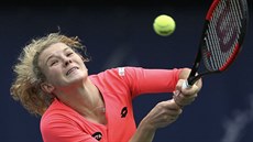Kateřina Siniaková v utkání 1. kola turnaje v Dubaji. Kateřina Siniaková v utkání 1. kola turnaje v Dubaji.