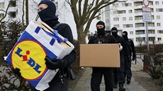 Razie proti radikálním muslimm v Berlín loni v únoru