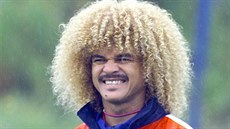 KRÁL KOMEDIÍ. Kolumbijec Carlos Valderrama nosil bláznivý účes, své kudrliny si... KRÁL KOMEDIÍ. Kolumbijec Carlos Valderrama nosil bláznivý účes, své kudrliny si...