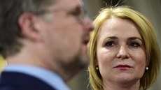 Jednička pražské kandidátky Jana Černochová s předsedou ODS Petrem Fialou na... Jednička pražské kandidátky Jana Černochová s předsedou ODS Petrem Fialou na...