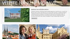 Takto vypadá úvodní strana oficiálního webu Jihomoravského kraje. Takto vypadá úvodní strana oficiálního webu Jihomoravského kraje.