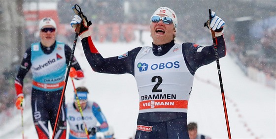 Nor Erik Brandsdal ovládl na Svtovém poháru v bhu na lyích v Drammenu sprint...