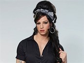 Milan Peroutka jako Amy Winehouse v show Tvoje tv m znm hlas 3