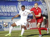 tonk Slovcka Francis Kone (v blm) v utkn proti Brnu