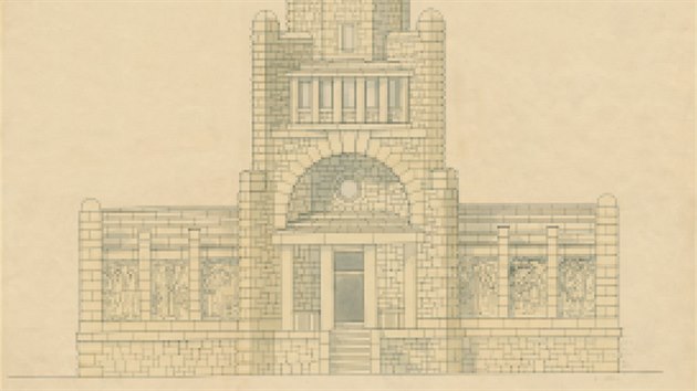 Hoick majk vyprojektoval architekt Frantiek Blaek v roce 1924, ml mit 40 metr.