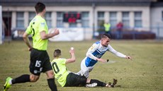 Momentka z pohárového duelu Táborsko vs. Liberec (ve lutém).