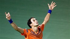 Tomá Berdych na turnaji v Dubaji