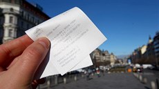 Účtenka z knihkupectví v centru Prahy (1. března 2017) Účtenka z knihkupectví v centru Prahy (1. března 2017)