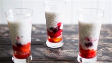 Chia pudink s ovocem Chia pudink s ovocem