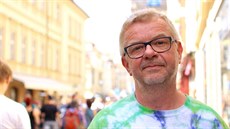 Frontman kapely Mňága a Žďorp Petr Fiala. Frontman kapely Mňága a Žďorp Petr Fiala.