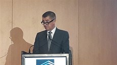 Ministr financí a předseda ANO Andrej Babiš na Fóručeského stavebnictví v... Ministr financí a předseda ANO Andrej Babiš na Fóručeského stavebnictví v...