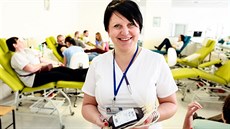 Vedoucí lékařka Úseku dárců krve ve brněnské fakultní nemocnici v Bohunicích... Vedoucí lékařka Úseku dárců krve ve brněnské fakultní nemocnici v Bohunicích...