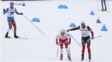 Norská pedávka ve tafet bc na lyích na mistrovství svta v Lahti.