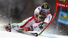 Marcel Hirscher v obřím slalomu v Kranjské Goře. Marcel Hirscher v obřím slalomu v Kranjské Goře.