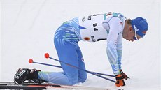 Finský bec na lyích Iivo Niskanen se stal v Lahti mistrem svta v závod na...