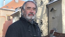 Historik umní Pavel Zatloukal ped jednou z perel olomoucké architektury,...