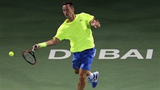 Philipp Kohlschreiber ve tvrtfinále turnaje v Dubaji